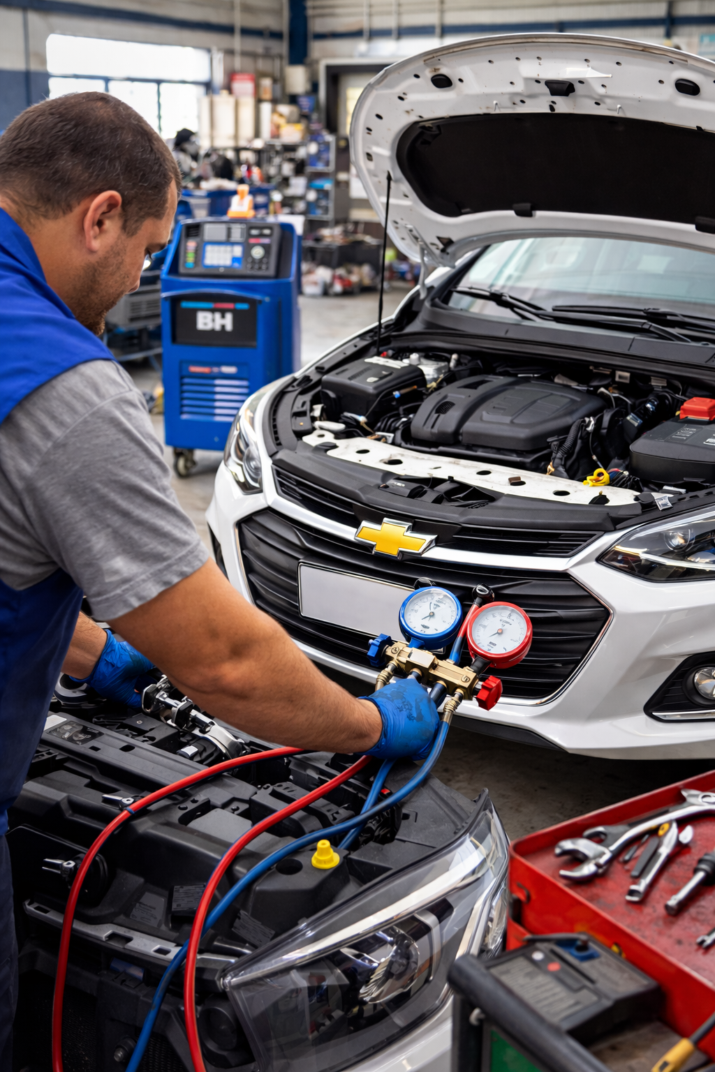 Oficina especializada em ar-condicionado Chevrolet em BH